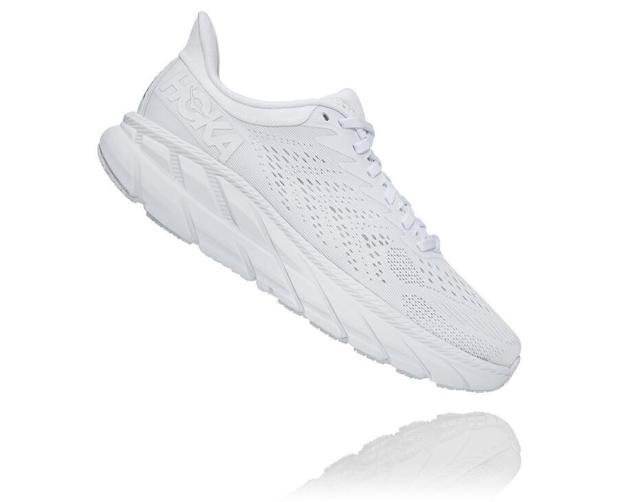 Hoka One One Løbesko Dame - Clifton 7 - Hvide - 829376NEG